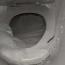 Bemis 7300SLEC Slow Close Toilet Seat, Easy Clean Hinges and Durable Plastic Seat, Made in USA, Elongated, White