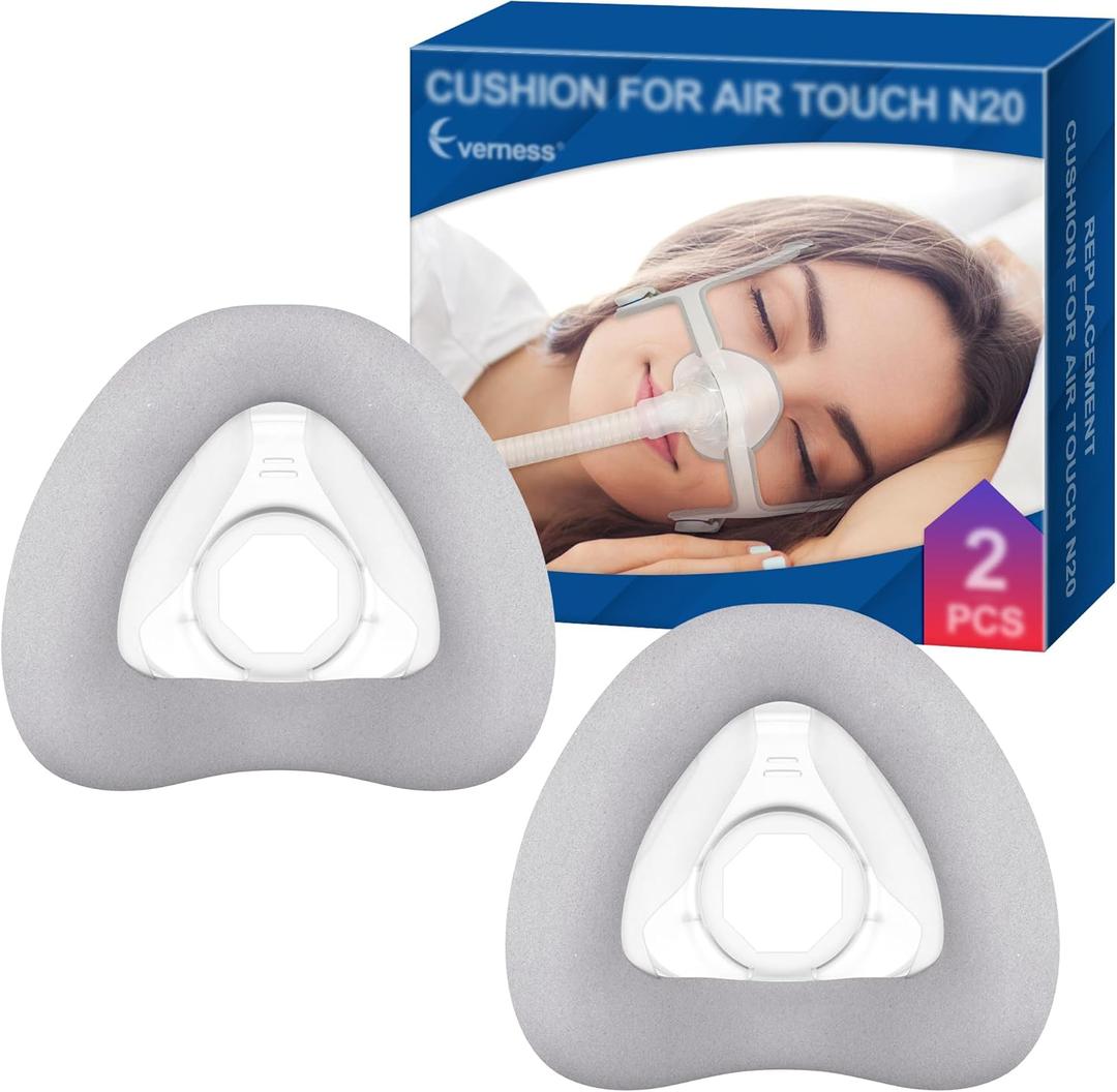 2 Packs Replacement Cushion (L) for AirTouch N20, Optimized Comfort & Secure Seal with Memory Foam (New Version), Superior Value & Durable Replacement Supplies by Everness(L)