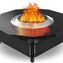 Fire Pit Surround Tabletop for Solo Stove Bonfire Ranger 2.0, with Coated Steel and UV-Resistant Outdoor Fabric, Adjustable Tabletop for Solo Stove Bonfire Accessories, Thick Metal,  M for Bonfire Ranger 2.0