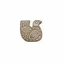 IBA Indianbeautifulart Textile Printing Block Bird Hand Carved Wooden Stamp Wood Block Printing Textile Stamps for Fabric/Pottery Blocks- 6 Inch