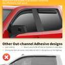 in-Channel Window Rain Guards Compatible with Chevy Silverado/GMC Sierra 1500 2019-2026 Crew Cab, Vent Visors Window Visors Extra Durable Window Deflectors Vent Shades Truck Car Accessories