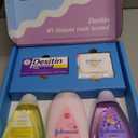 Johnson's Baby Here Comes Baby Gift Set, Baby Essentials for New Parents with Moisturizing Lotion, Bedtime Bath, Body Wash & Shampoo, Hand & Face Wipes, & Diaper Rash Cream, 5 Items