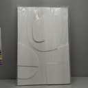 Hand-Painted 36x24 inch White Abstract Wall Decoration Oil Painting Minimalist Art Home Wall Decoration Painting (Eft166)