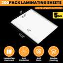 300 Pack 5 Mil Laminating Sheets, Holds 8.5 x 11 Inch Sheets,9 x 11.5 Inches Thermal Laminating Pouches for Laminator, Clear, Letter Size, Office and School Supplies
