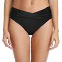 Tempt Me Women Twist Bikini Bottom Moderate High Cut Bathing Suit Bottoms Ruched Swimsuit Bottom Size XL