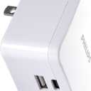 Philips iPhone USB Wall Charger Block, 22.5W Charging Block with USB C and USB A for iPhone 16, 15, 14 Series, iPad, Power Adapter Cube, Foldable Plug Charging Box, White, DLP2507PTS1/27