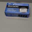 Set of 20 Acorn Lug Nuts + 4 Wheel Locks, 14x1.5 1.75 Inch Compatible with 1999-2024 Chevy Silverado Sierra 1500 Black