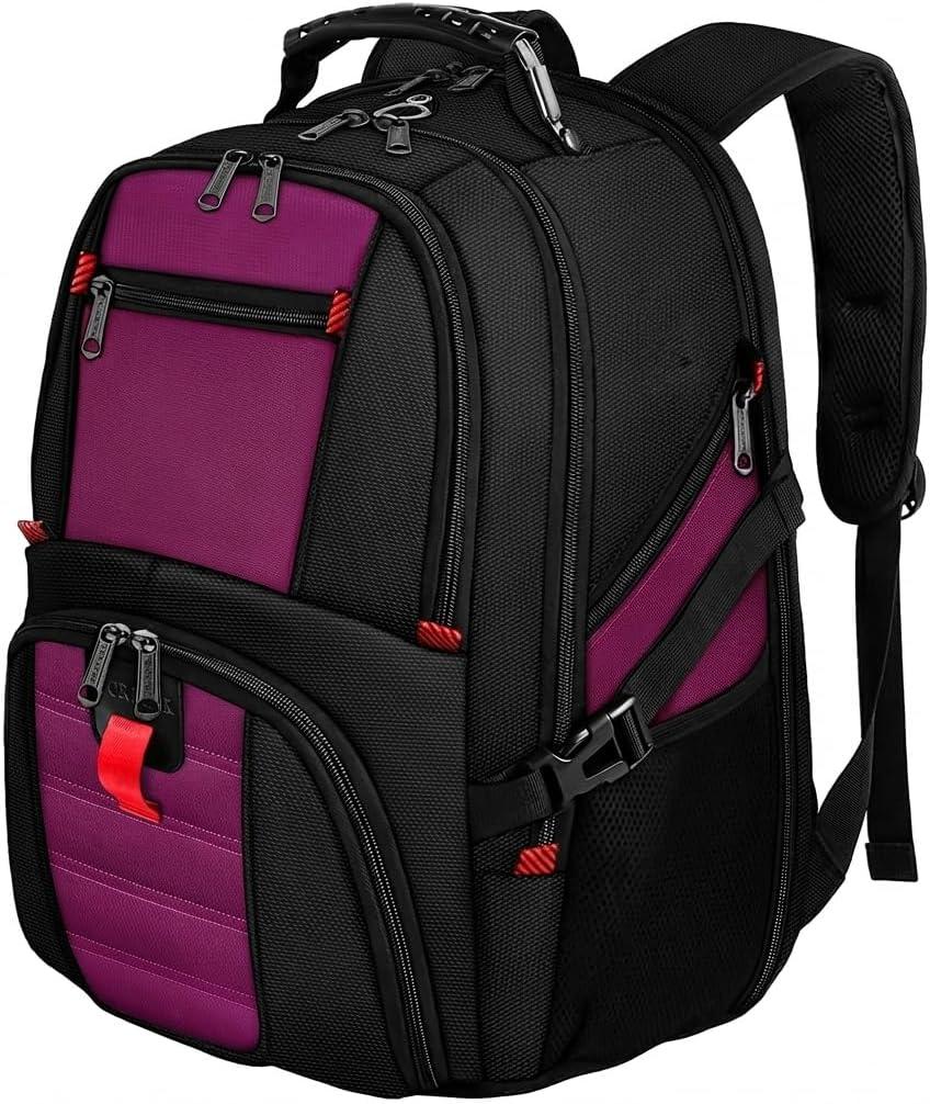YOREPEK Large Backpack for Men, Extra Large Laptop Backpacks for Men Women, Water Resistant Travel Backpack Airline Approved Business Work Bag Fits 17 Inch Computer, Black