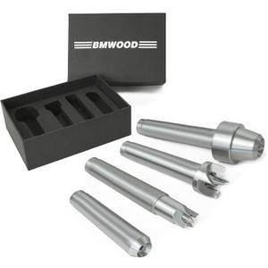 LDC-SET4/MT2 4PCS Woodturning Lathe Live and Drive Center Set MT2 Taper