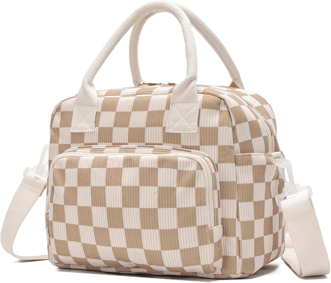 Lunch Bag for Women Girls, Cute Insulated Reusable Lunch Box Leakproof Lunch Boxes Portable Lunch Tote Bag Cooler Bag