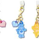 Sonix Dust Plugs - USB C + Lightning Compatible - Care Bears Character Charging Port Charms (3 Pack) - Funshine, Cheer, Grumpy Bear