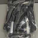 Small Folding Hand Truck Dolly with 4 Wheels,Portable Dolly Lightweight Aluminum Collapsible Luggage Cart,Design for Travel, Shopping, Moving, Office, Airport, Warehouse Use  Black