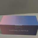 Travel Electric Kettle Portable Mini Kettle,Small Hot Water Boiler with 4 Temperature Settings,304 Stainless Steel,Fast Boiling Water with Auto Shut-Off and Boil Dry Protection,400ml (Beige, 400ML)