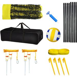 Volleyball Set Carry Bag Border Line Air Pump Portable Volleyball Net Set for