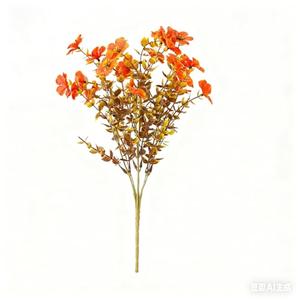 5  Bundles Artificial Flowers for Outdoors,UV Resistant Fake Mums for Front Porch Decor