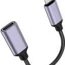 TechMatte Female USB C to Lightning Male Cable Adapter, 27W PD Fast Charging Only Compatible for iPhone iPad iPod AirPods, No Audio, Not for Headphones/OTG Android, 4 Inch