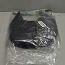 Puffy Crossbody Bags for Women, Small Puffer Crescent Shoulder Bag, Nylon Quilted Purse for Women with 2 Straps (Black)