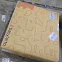 Babyletto Origami Mini Crib with Wheels - GREENGUARD Gold Certified - Portable Baby Crib for Small Spaces - Foldable & Converts to Twin Bed - Easy Setup - 2 Adjustable Mattress Positions - Honey