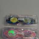 Aegend 2 Pack Kids Goggles, Swimming Goggles for Kids Age 4-16 Boys and Girls Youth, Anti-Fog Waterproof Anti-UV Pool Goggles (Black & Crisp Pink)