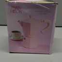 Paris Hilton Stovetop Espresso and Coffee Maker, Italian & Cuban Style Coffee Pot with Iconic Heart Knob, Perfect for Rich Aromatic Espresso, Makes up to 6 Espresso Cups, Pink