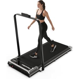 Walking Pad with Handle Bar, Treadmills for Home and Office,2.5HP Under Desk Treadmills with Rermote Control &LED Display,265 lbs