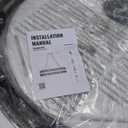 Siljoy Modern Crystal Chandelier Farmhouse Black Round 2-Tiers K9 Crystal Raindrop Chandelier Adjustable Flush Mount Crystal Ceiling Light for Dining Living Room Entryway Foyer E12x20, D39.4''