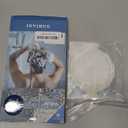 INVIHUG,25 Pack,Disposable Shower Drain Hair Catcher Mesh Stickers,4 Inch Disposable Hair Drain Catcher.(White,4.1inch)