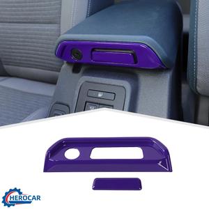 Center Console Armrest Box Switch Trim Cover Compatible with Ford Bronco 2021-2023 (Orange)