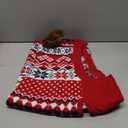 Christmas Dog Sweater, Winter Warm Antlers Hoodie Knitwear Pullover Dog Clothes for Cold Weather, Cute Ugly Holiday Pet Costume Outfits with Leash Hole for XL Dogs, Puppy, Cats