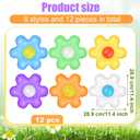 12 Pcs Spring Inflatable Hanging Flowers Colorful Inflatable Hanging Daisy Flower Ball for Spring summer Party Outdoor Decorations