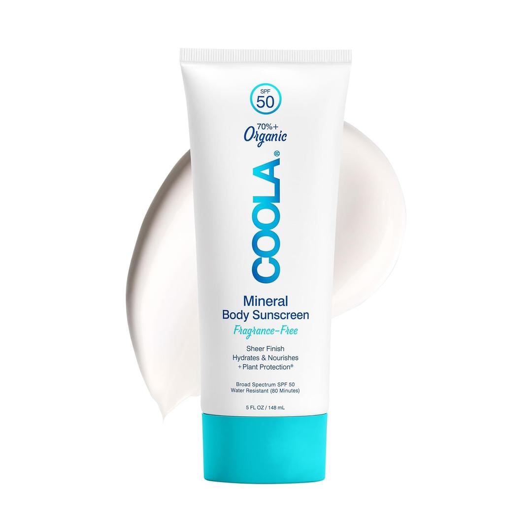 COOLA Organic Mineral Sunscreen Sunblock Body Lotion, Dermatologist Tested Skin Care for Daily Protection, Vegan and Gluten Free, 5 Fl Oz