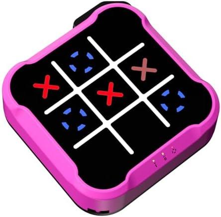 Tic Tac Toe Bolt Game, Handheld Electric Puzzle Board for Educational and Memory Growth, Gift Ideal for Kids and Adults' Birthday, Portable Travel Games for Car Ride