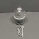 Electric Garlic Chopper, 350ML Glass Bowl Mini Food Processor, Portable Veggie Chopper Onion Garlic Grinder, Wireless Blender for Ginger, Chili, Fruit, Meat, etc