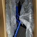 Drive Medical Blue Streak Wheelchair with Flip Back Desk Arms, Swing Away Footrests,FoldingDesk Length Arms, Alloy Steel, 20 Inch Seat