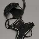 rabbitgoo Dog Harness No Pull with 2 Leash Clips, Adjustable Soft Padded, Reflective Oxford No Choke Pet Vest with Easy Control Handle for Small Dogs, Black, S