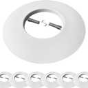 [6-Pack] PROCURU 6" Open Metal Ring Trim for Recessed Can Lights - for BR30, PAR30, LED, Incandescent, CFL, Halogen (White (6-Pack))
