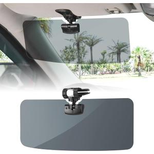 JOYTUTUS Sun Visor for SUV, Polarized Sun Visor Extender for Car, Universal UV400 Car Visor Extension Anti-Glare Easy to Install, Protect from Glare/UV Ray/Stray Light (Medium, 1 PACK)