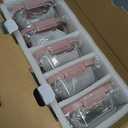 10-Pack Glass Food Storage Containers with Tempered Lids  Borosilicate, Airtight, Oven-Safe (-4F~950F), BPA-Free, 4.4 & 1.6 Cup, Leak-Proof, Dishwasher Safe (Pink)