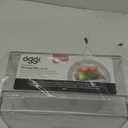 Oggi Clear Stackable Storage Bin with Lid - Ideal for Kitchen, Pantry, Cabinet, Bathroom, Bedroom, Kids, Refrigerator, Freezer. With Handles - Organize Jars, Packets, Snacks, Pasta - 12x8x4