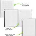 2 x WallDeca Academic Planner 2026-2027, Daily, Weekly & Monthly Planner, July 2026 - June 2027, Student Notes Pages, Twin-Wire Binding Day and Weekly Agenda for School & Work (8.5 x 11-Inches, Black)