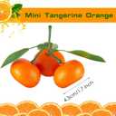 WILLBOND 10 Clusters Artificial Mini Orange Simulation Decorative Tangerine Kitchen Table Fake Orange Realistic Artificial Fruit Bowl Tray Faux Fruit for Home Party Kitchen Festival Decor