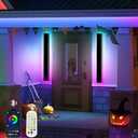 RGB Outdoor Wall Light with Remote & App Control,Bluetooth, 2pcs-24in