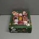 10 Pack Christmas No-Snap Party Table Favors, Christmas Table Favor with Party Hat, Joke & Little Gifts Inside for Kids and Adults, Xmas Table Decorations Seasonal Holiday Dinner Traditions Supplies