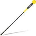 Golf Swing Trainer Aid - Golf Swing Training, Practice Warm-Up Stick for Strength,Rhythm, Flexibility, Tempo, and Balance Suit for Indoor & Outdoor (48 Inches, Yellow)
