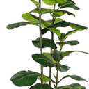 Alupssuc 6ft Artificial Fiddle Leaf Fig Tree with Green Moss