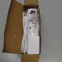 Kulannder Wii Remote Battery Charger(Free USB Wall Charger+Lengthened Cord) Dual Charging Station Dock with Two Rechargeable Capacity Increased Batteries for Wii U Game Remote Controller (White)