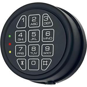 Electronic Safe Lock Replacement Keypad with Solenoid Lock, Gun Safe Lock with Programmable Electronic Keypad, Lock Fits High Security Safe Box and Security Cabinet