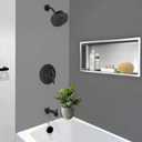 T2903EPBL Shower System Compatible with moen Shower Trim Kit, Replacement for T2903EPBL Black moen Tub Shower Trim, Easy to Install, Without 2510 Valve