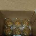 ALAMPEVER LED Chandelier Light Bulbs 40 Watt, Dimmable CA11 Candelabra LED Light Bulb, E26 Led Bulbs 2200K Warm White, Amber Glass, 6 Pack, 330LM