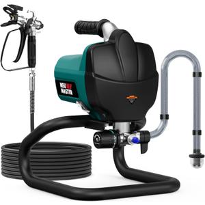 NEU MASTER Airless Paint Sprayer - 3000 PSI Thinning-Free, Quick Spray Paint Gun with Spray Tips for House Painting, Home Interior & Exterior, Cabinets, Furniture, Trim